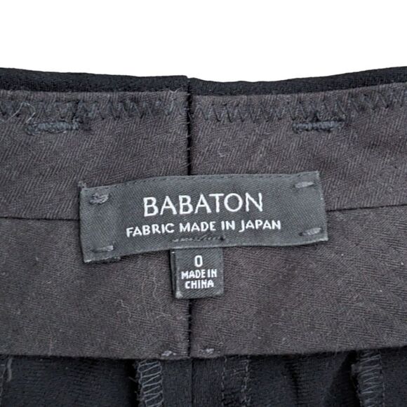 Aritzia Babaton Women's Dexter Trousers with side stripe- Black/White Size 0 - Picture 4 of 6